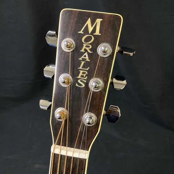 DLe353D17 ZEN-ON ゼンオン MORALES モラレス MW300 アコースティックギター 弦楽器 ハードケース付き_画像2