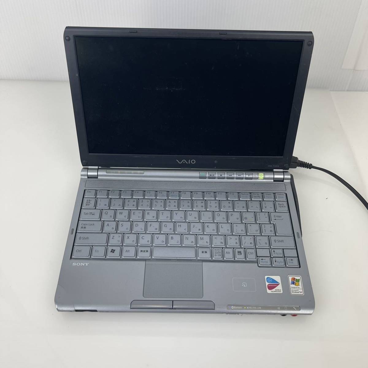 SONY VAIO VGN-TX_1 Windows XP ワンセグ ノートパソコン PC ジャンク品 バッテリー不具合 起動遅め キズあり 他不具合無し_画像3