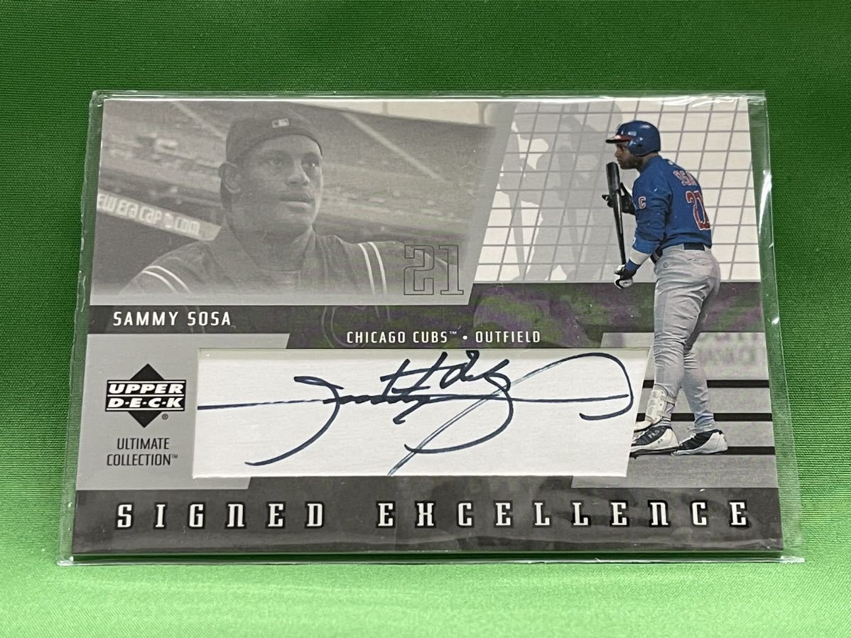 MLB　シカゴ・カブス　サミーソーサ　直筆サインカード　２００２　UPPER DECK　プロ野球　④