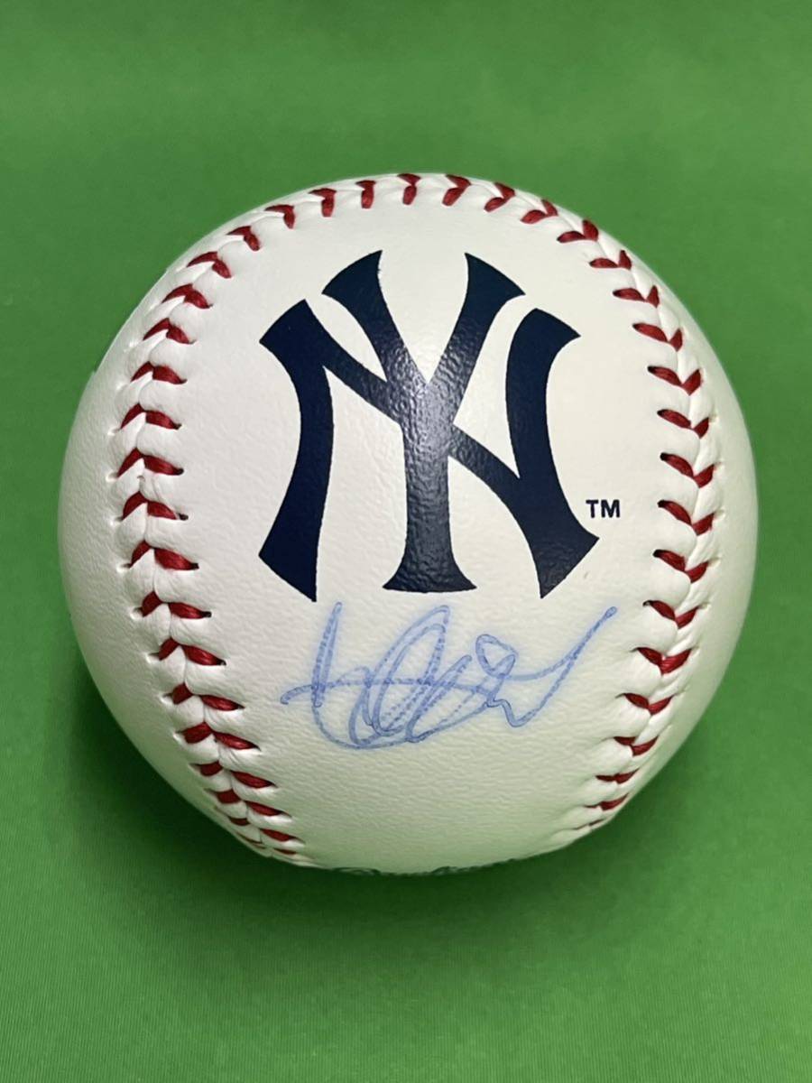 MLB　ニューヨーク・ヤンキース　イチロー　直筆サイン入り　ボール　ロゴ入り　⑳_画像2