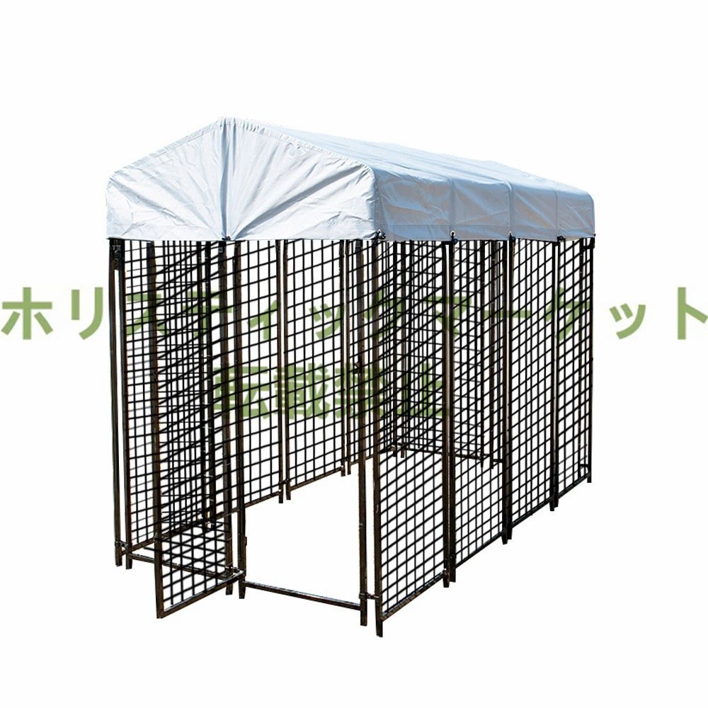  rare new goods dog. basket pet fence wire dog . large dog outdoors pompon drilling .DIY pet cage (2.4*1.3*1.8m) A217