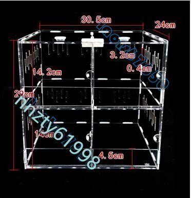  endurance & robust & practical use high class pet house reptiles amphibia lizard rep tile cage box breeding cage house construction type several .. transparent acrylic fiber made 