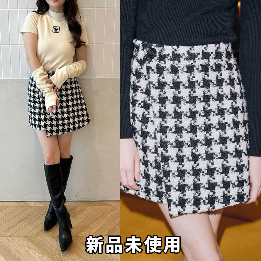 エイミーイストワール ハウンドトゥースミニスカート 千鳥格子 エイミーイストワール ハウンドトゥースミニスカート 千鳥格子