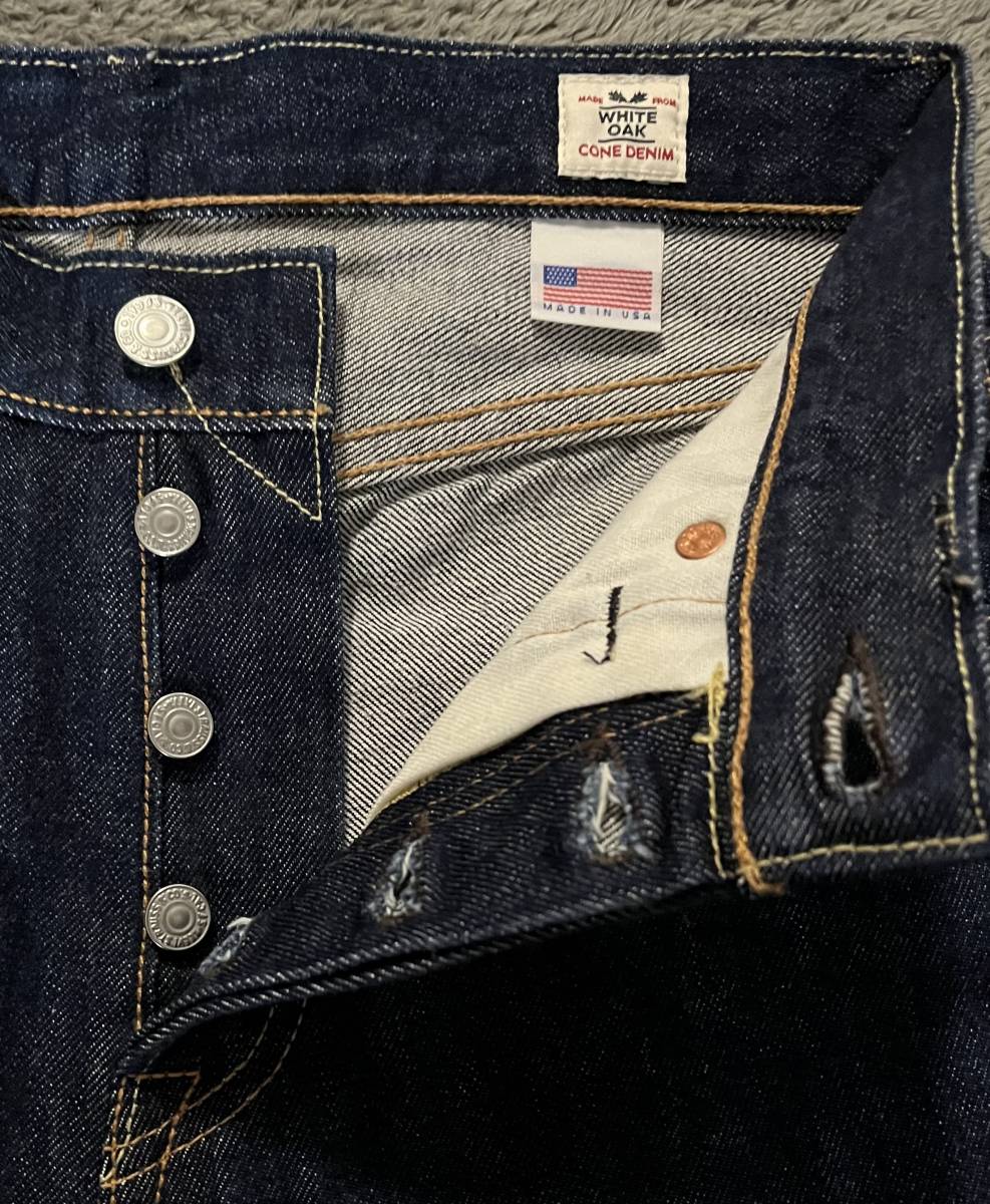 Levi's 501-2546 リーバイス ホワイトオーク コーンデニム US製造セルビッジデニム 28×32 未使用品。_画像6