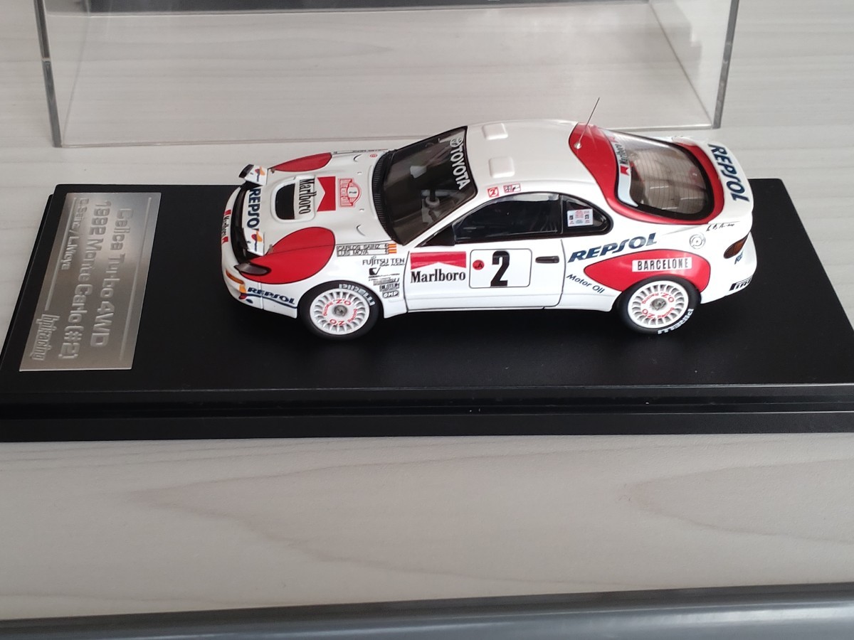 hpi 1/43 トヨタ セリカ ターボ 4WD ＃2 1992 モンテカルロ 8003 タバコデカール貼付済 サインツ WRC ターマック ラリー 同梱可 GT-FOUR_画像4