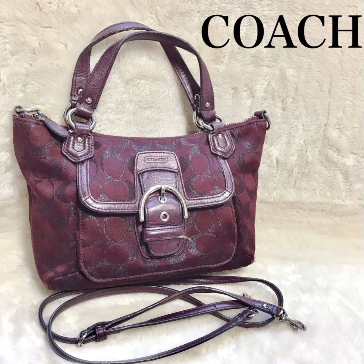 COACH コーチ 2WAYミニハンドバッグ ショルダーバッグ シグネチャー