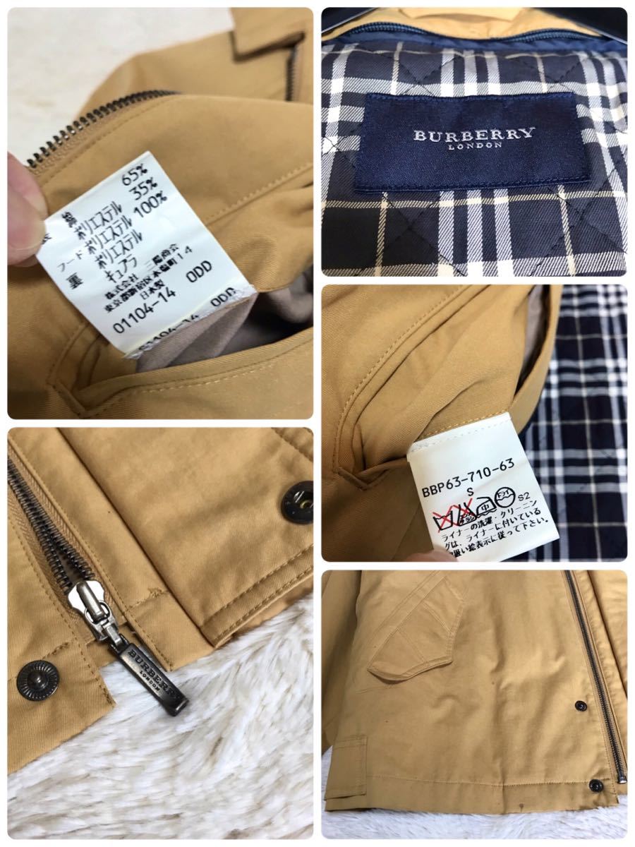 BURBERRY ライナー付き キャメル ノバチェック ブルゾン スイングトップ バーバリー 中綿 ライダース ノバチェック