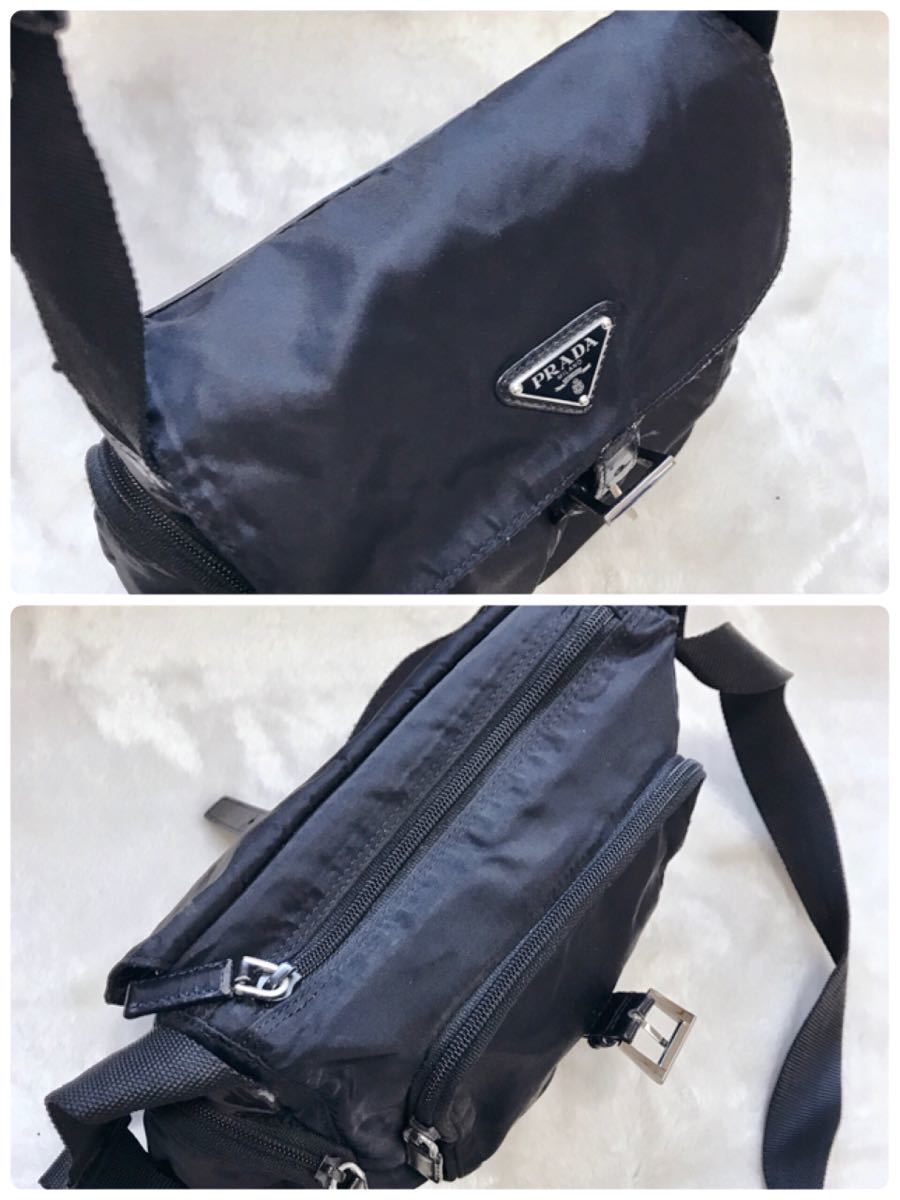 人気 PRADA プラダ ナイロン ショルダーバッグ 三角ロゴプレート 人気 PRADA プラダ ナイロン ショルダーバッグ 三角ロゴプレート