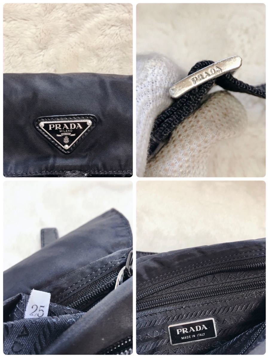人気 PRADA プラダ ナイロン ショルダーバッグ 三角ロゴプレート 人気 PRADA プラダ ナイロン ショルダーバッグ 三角ロゴプレート