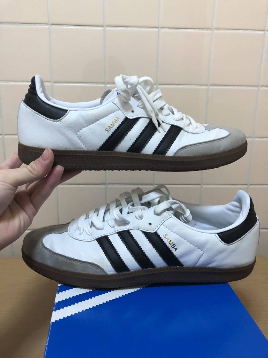 adidas アディダス SAMBA VEGAN サンバ ヴィーガン スニーカー H01877 サイズUS9.5 27.5cm ホワイト　FK_画像1