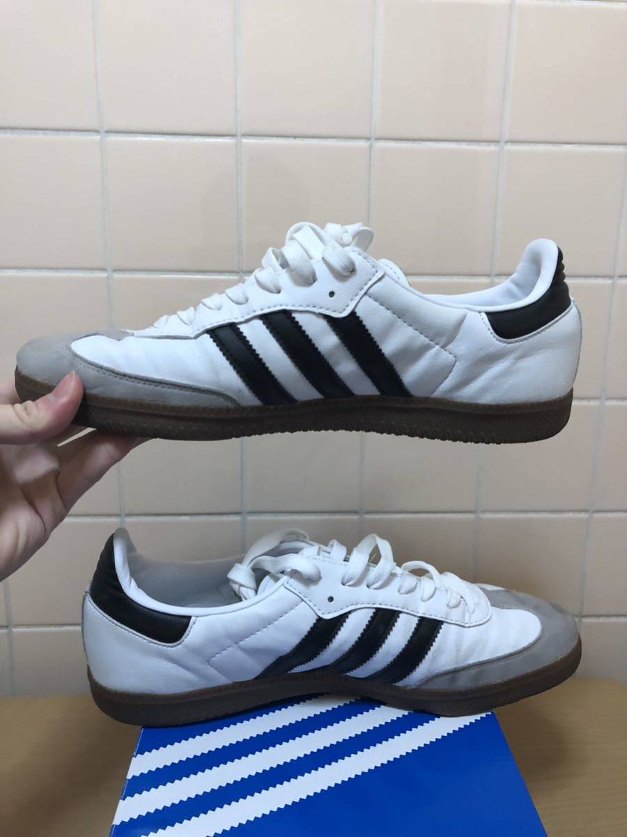 adidas アディダス SAMBA VEGAN サンバ ヴィーガン スニーカー H01877 サイズUS9.5 27.5cm ホワイト　FK_画像2