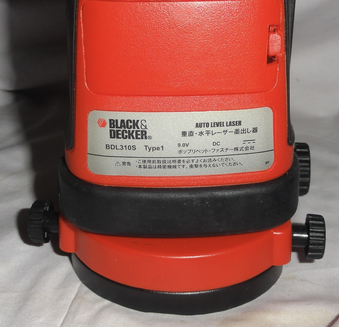 BLACK&DECKER BDL310S 垂直水平レーザー墨出し器　　　動作未確認　　　　現状品_画像6