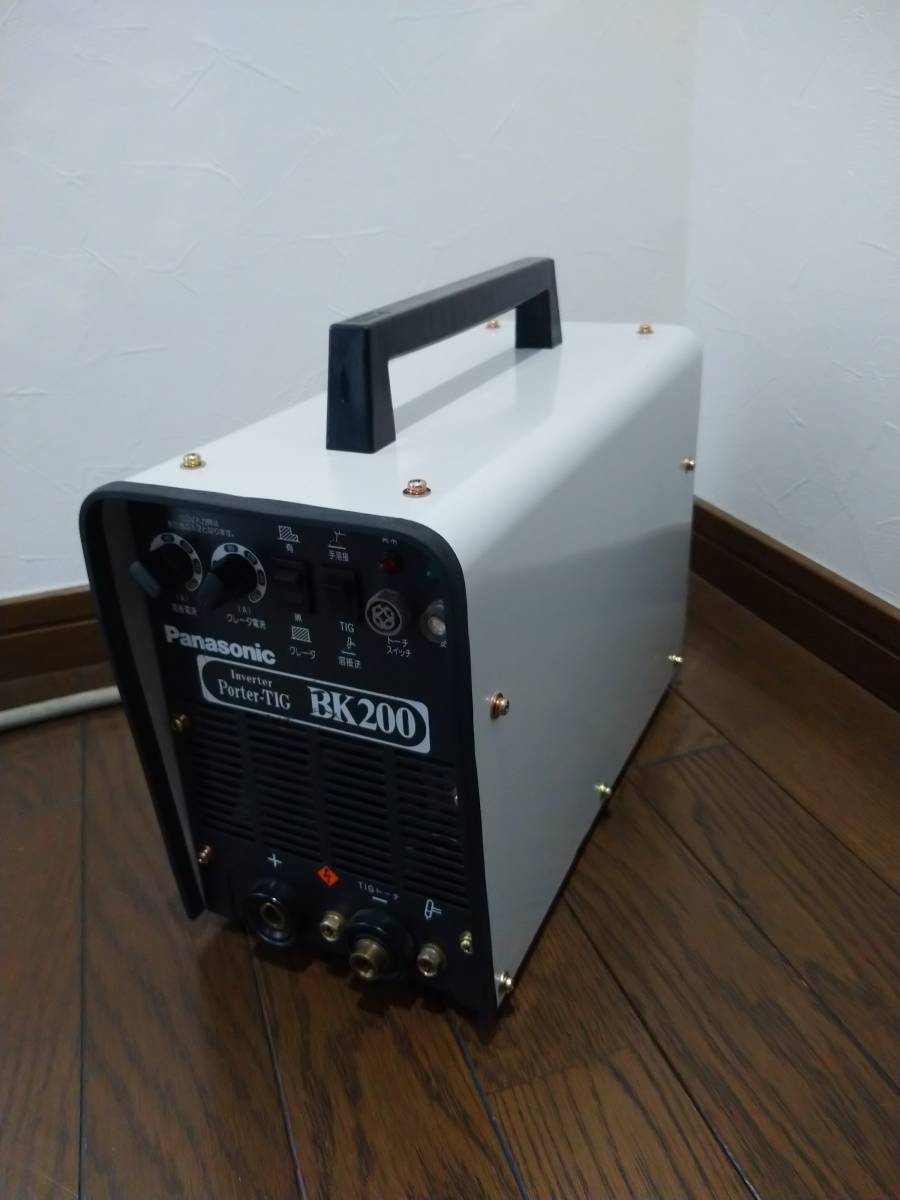 Panasonic 100V,200V combined use inverter direct current TIG BK200 microminiature light weight arugon welding machine 