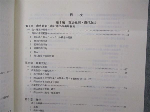 VO04-110 早稲田セミナー/Wセミナー 司法試験 基本書エッセンスノート 商法II 第2版 未使用 2003 白鳥努 08s4B_画像3