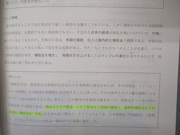 VO05-055 駿台 日本現代史徹底整理 戦後史 テキスト 2021 夏期 08s0B_画像4