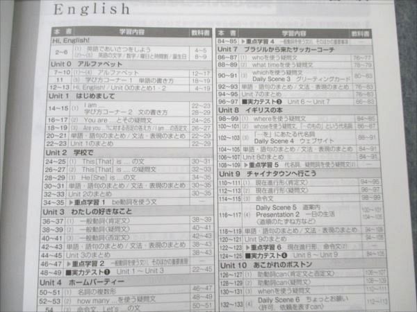 VQ20-029 塾専用 中1 英語 ワーク 東京書籍準拠 状態良い 14S5B_画像3
