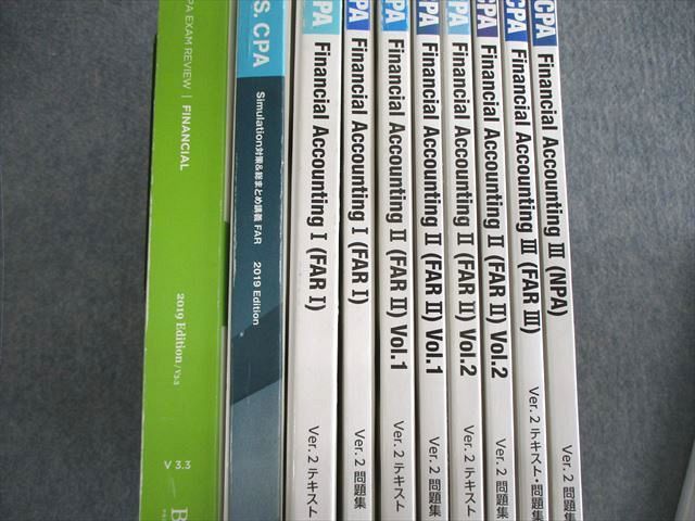 VN01-002 TAC 米国公認会計士 FAR(企業財務会計及び公会計)セット 2019年合格目標 状態良品 DVD39枚付 ★ 00L4D_画像2