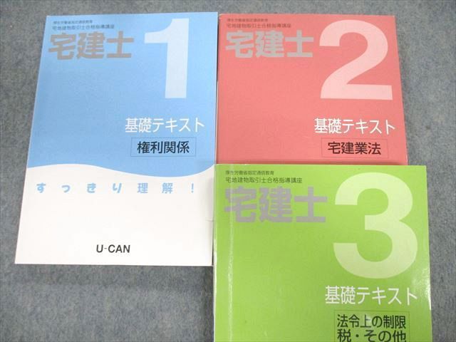 VP02-067 ユーキャン 宅地建物取引士合格指導講座 基礎/実戦テキスト1～6 権利関係など 未使用品 計6冊 80R4D_画像2