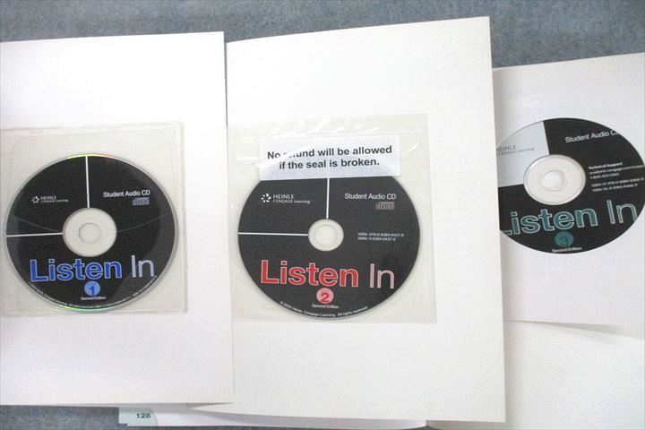 VQ26-023 センゲージラーニング Listen In BOOK1～3 状態良 計3冊 CD3枚付 25M4D_画像5