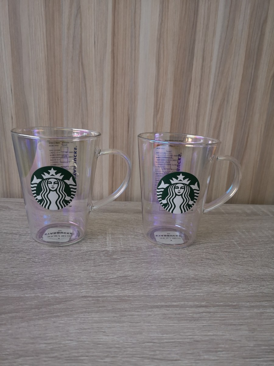 【新品】スターバックス　耐熱グラス　ロゴマグラスター　384ml２個セット　STARBUCKS　マグカップ　ペア　グラス_画像1