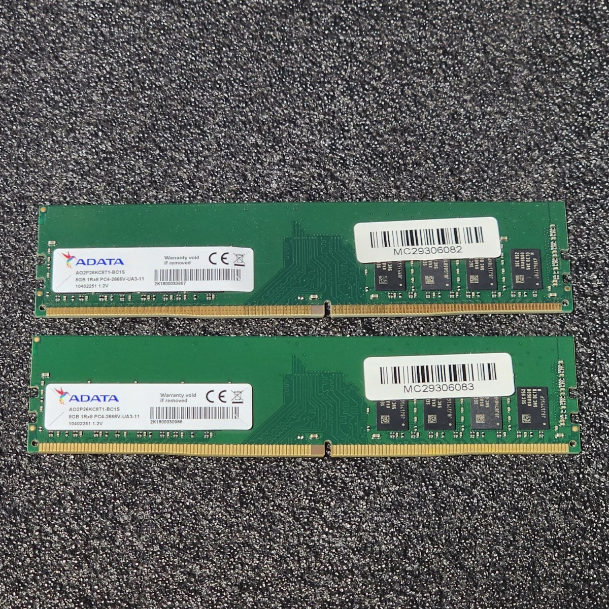 ADATA DDR4-2666MHz 16GB (8GB×2枚キット) AO2P26KC8T1-BC1S ADATA DDR4-2666MHz 16GB (8GB×2枚キット) AO2P26KC8T1-BC1S