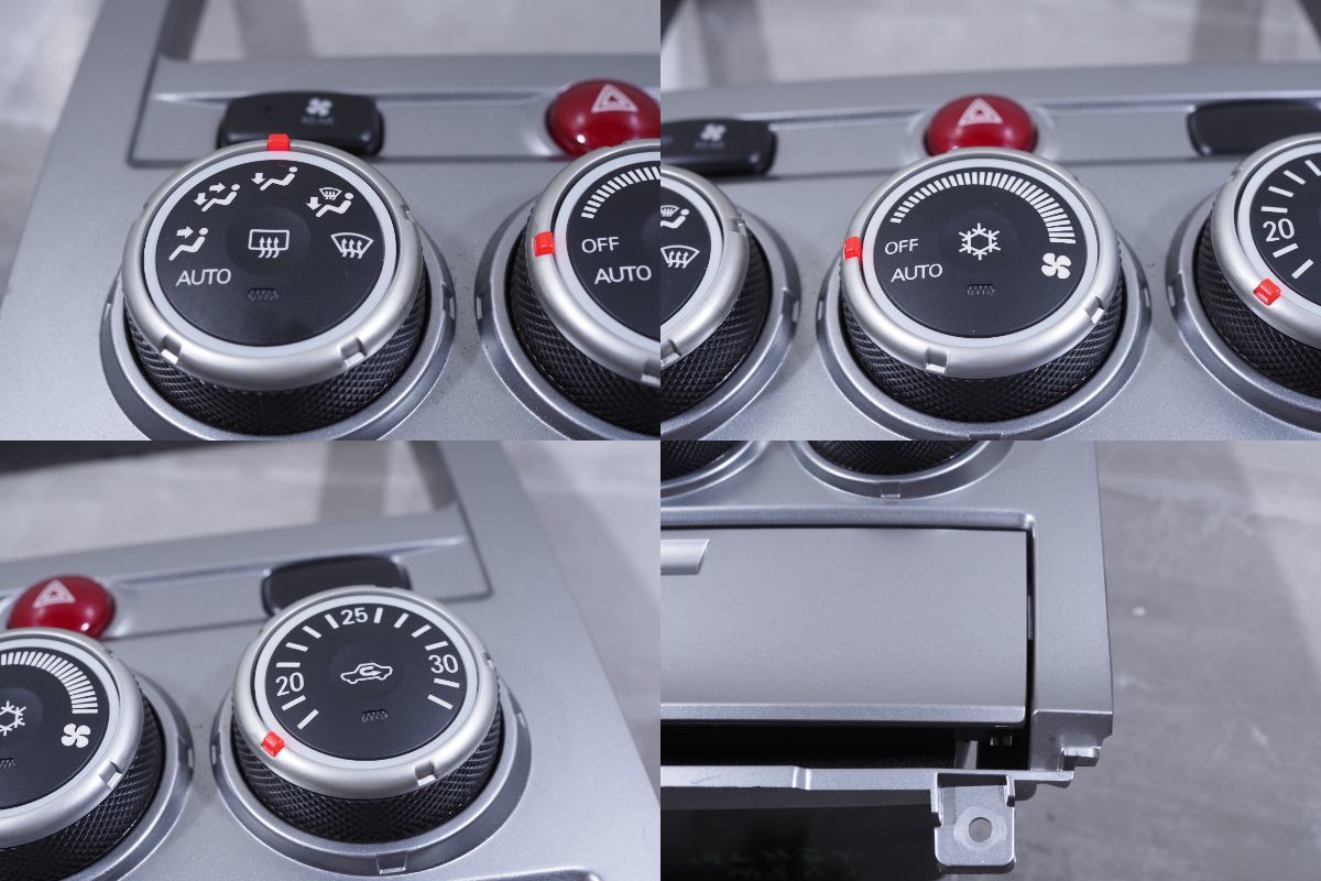 ■平成20年(2008) 三菱 デリカ D5 CV5W 2WD CVT 純正 ナビパネル オーディオパネル エアコンスイッチ 内装 インパネの画像4