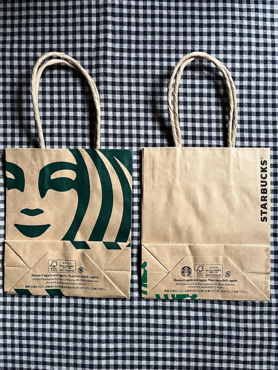 Starbucks  スターバックス　紙袋＆付箋