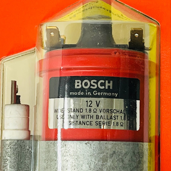 【デッドストック】ボッシュ　KW12V　赤　イグニションコイル　0221119030　抵抗付き　BOSCH_画像2