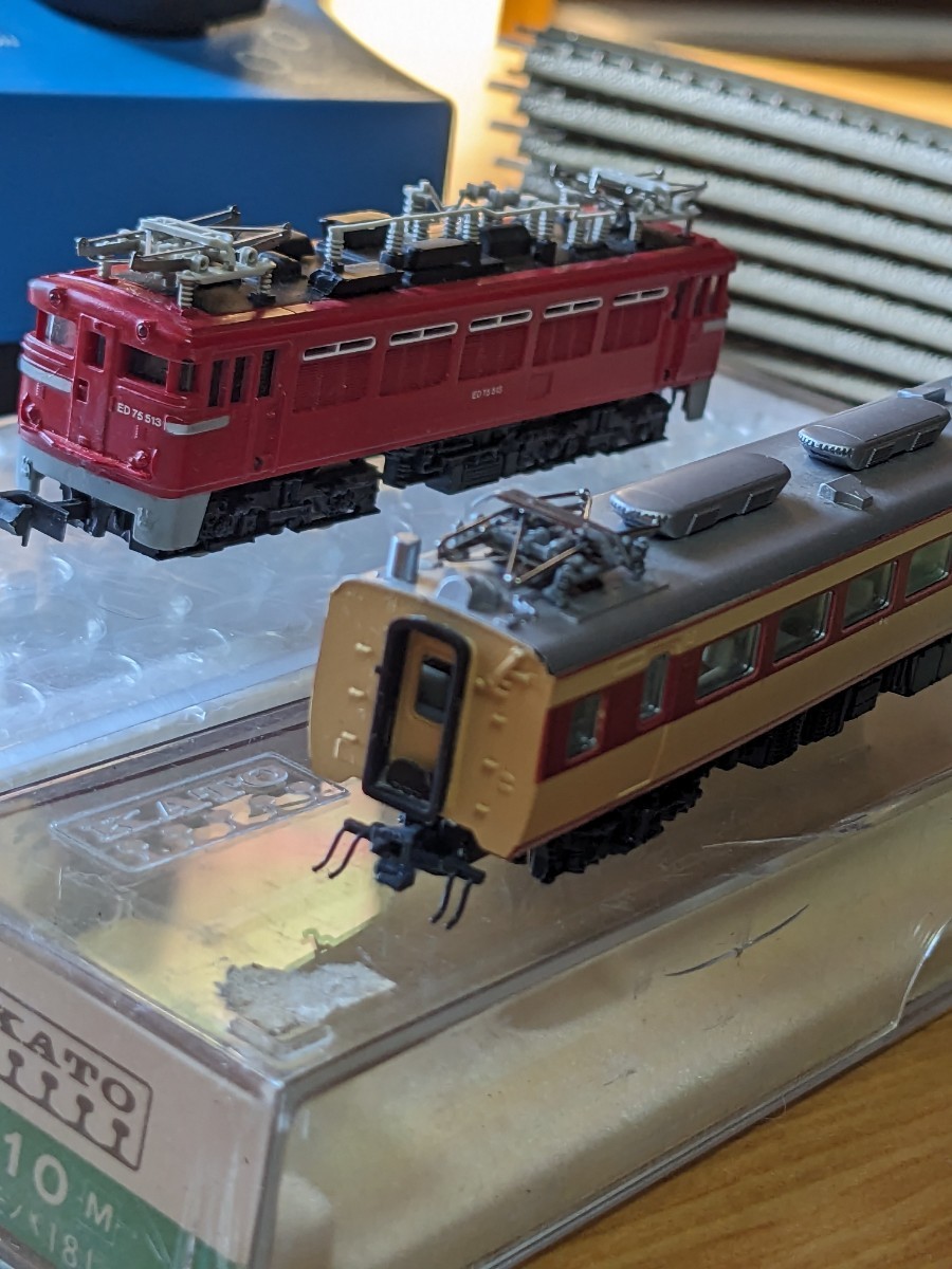 鉄道模型Ｎゲージ祭り（2000円スタート）ED75 モハ181M車 コキフ10002、パワーユニット、カーブレール、直線レール等まとめて_画像5