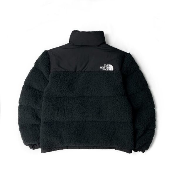 1円～!売切!【正規新品】THE NORTH FACE◆SHERPA NUPTSE JACKET ダウンジャケット ヌプシ モコモコ ロゴ刺繍 アウトドア(S)黒 190122-175_画像8