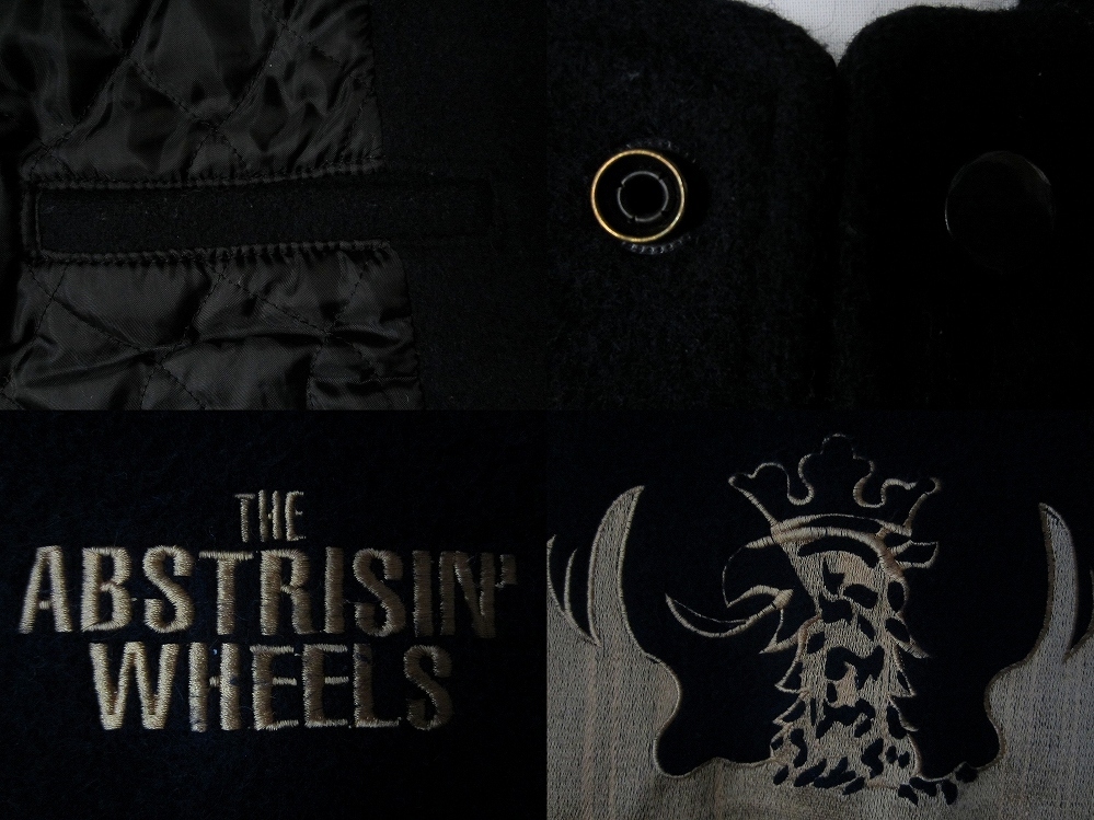 00's EMPIRE ABSTRISE コラボ 刺繍 袖革 スタジアム ジャケットM 00's EMPIRE ABSTRISE コラボ 刺繍 袖革 スタジアム ジャケットM