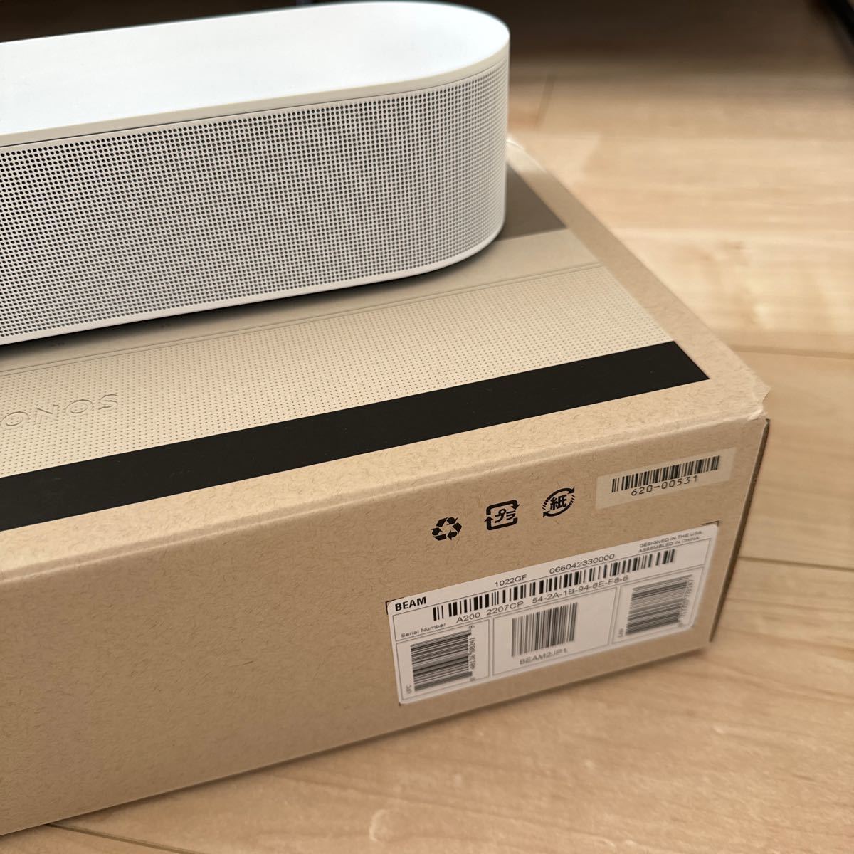 Sonos ソノス Beam Soundbar サウンドバー Dolby Atmos対応 Amazon Alexa搭載 BEAM2JP1 ホワイト 中古_画像6