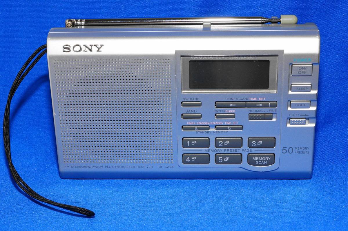 原文:展示品 SONY ICF-SW35 FMステレオ/LW/MW/SW PLLシンセサイザーレシーバー メーカー保証付