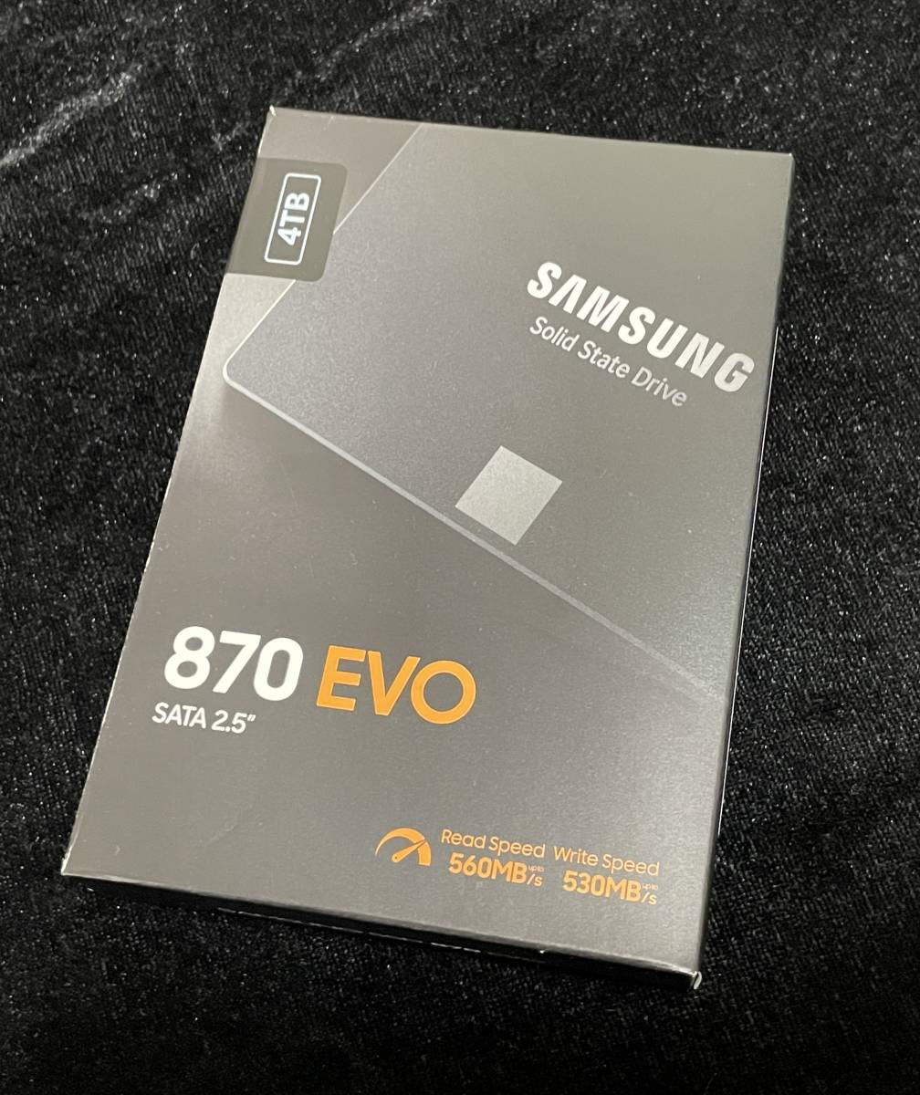 SAMSUNG 870 EVO MZ-77E4T0B/IT　4TB SSD 開封済み新品　サムスン _画像1