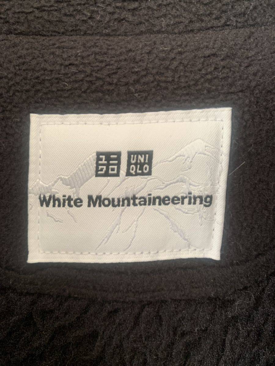 UNIQLO × White Mountaineering ユニクロ　ホワイトマウンテニアリング フリースオーバージャケット　Mサイズ　メンズ　黒_画像3