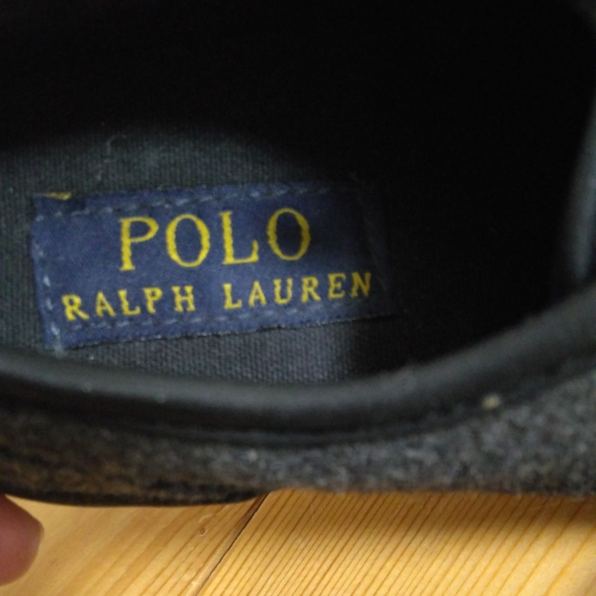 POLO RALPH LAUREN 子供靴 黒 シューズ19㎝ ラルフローレン スニーカー フォーマル 冬靴