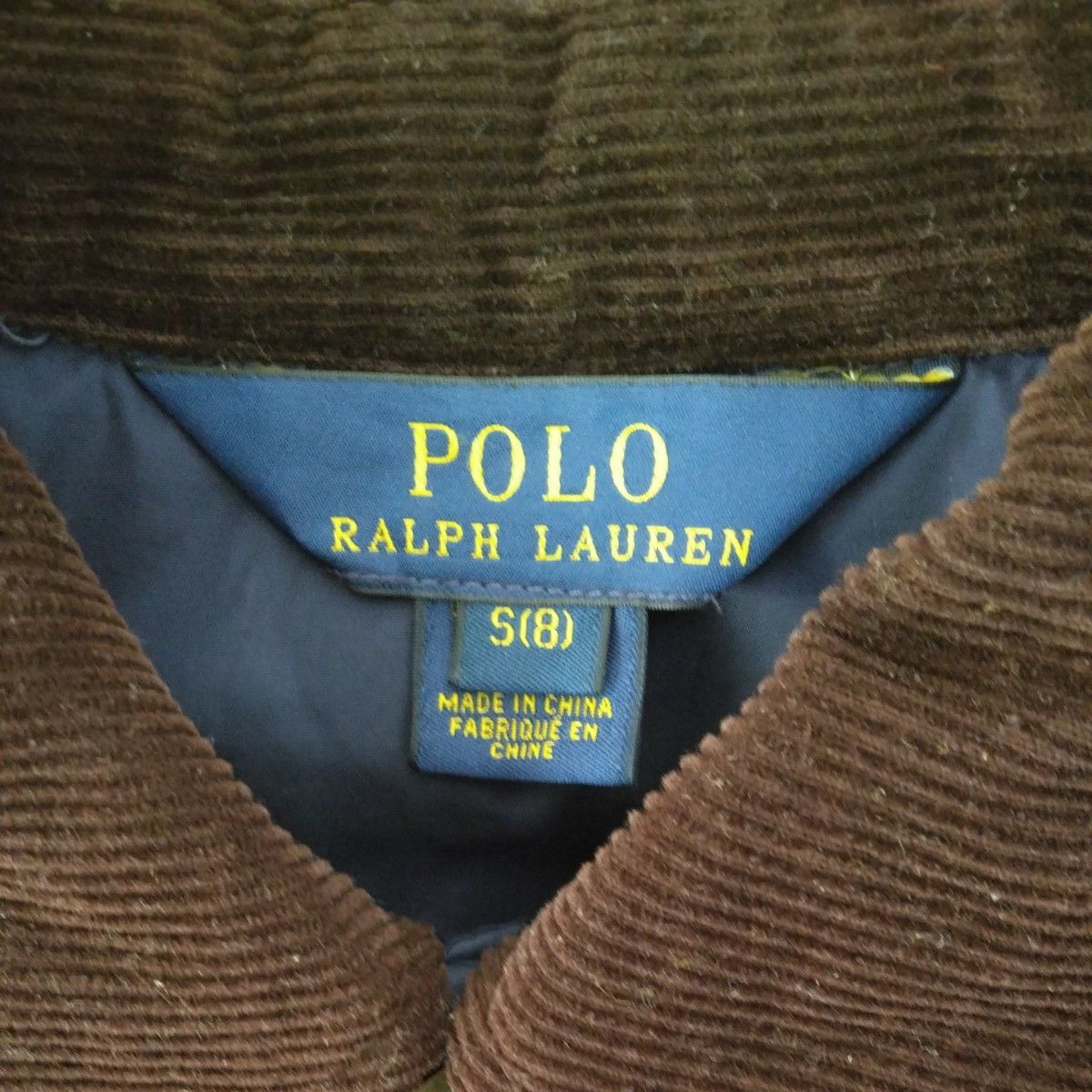 【美品】POLO RALPH LAUREN  キルティングジャケット ブルゾン アウター Sサイズ 140 ポロラルフローレン 