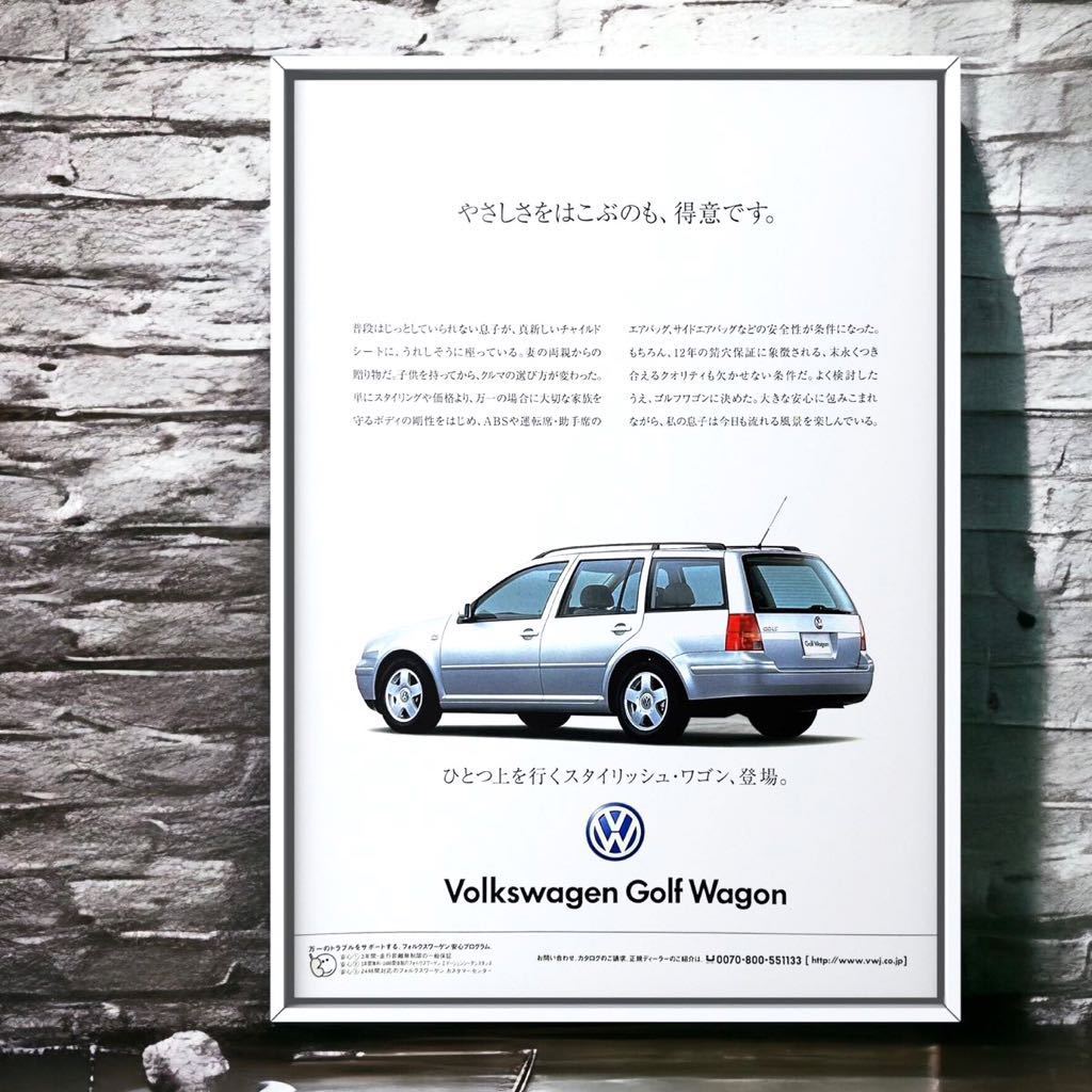 当時物!! VW Golf4 Wagon 広告 / ポスター mk4 4th gen ゴルフⅣ GOLF4 GolfⅣ GLi 1H VR6 GTI CLI ヴァリアント Variant カタログ パーツ_画像1