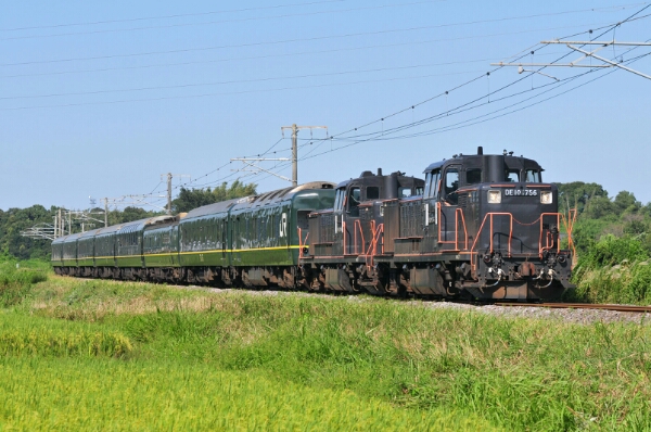 鉄道 デジ 写真 画像 DE10 重連 日豊本線　大分 トワイライト 5_画像1