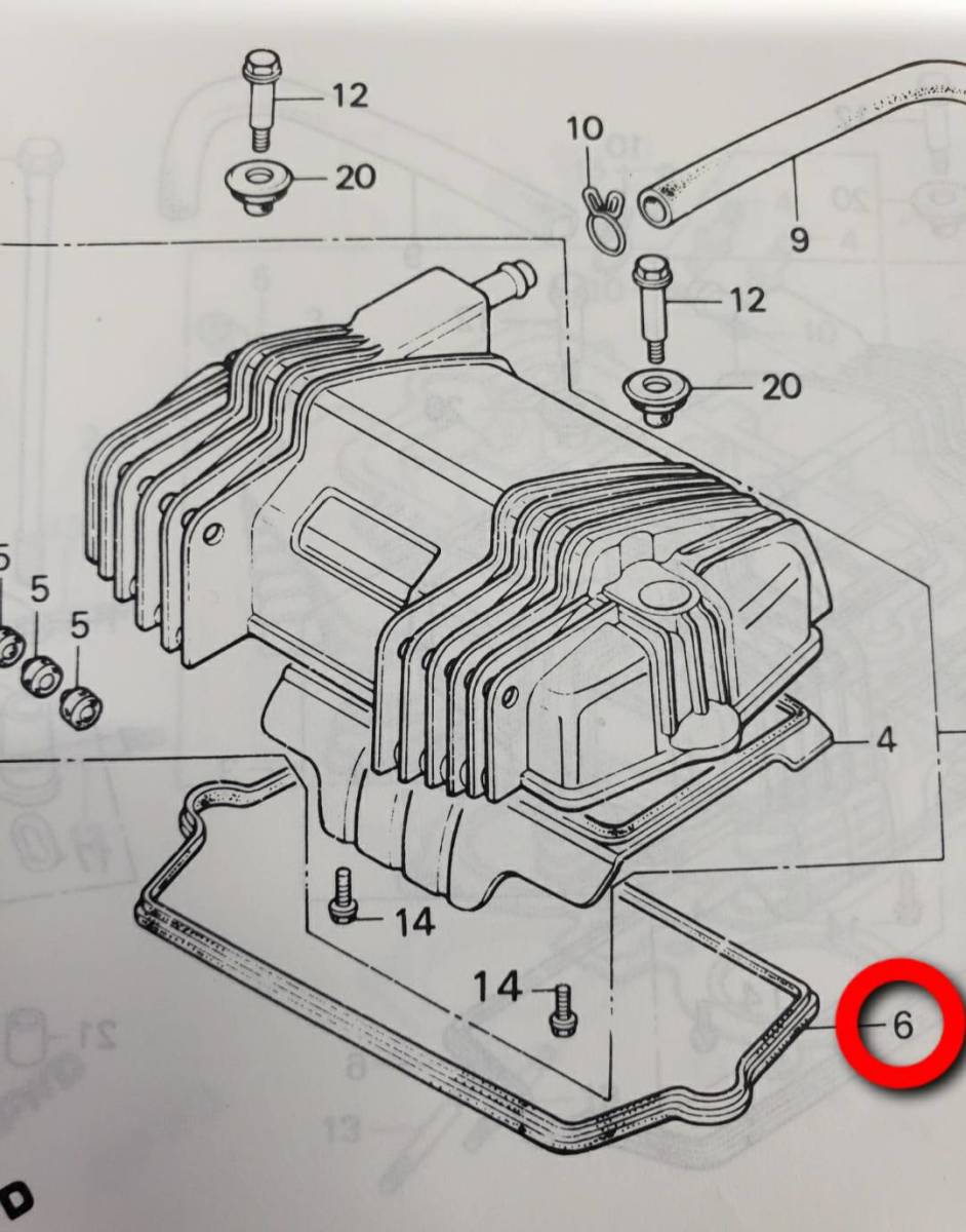 HONDA純正 ホーク系 共通 ヘッドガスケット CB250T CB250N CB400T CB400N スーパーホーク３_画像2