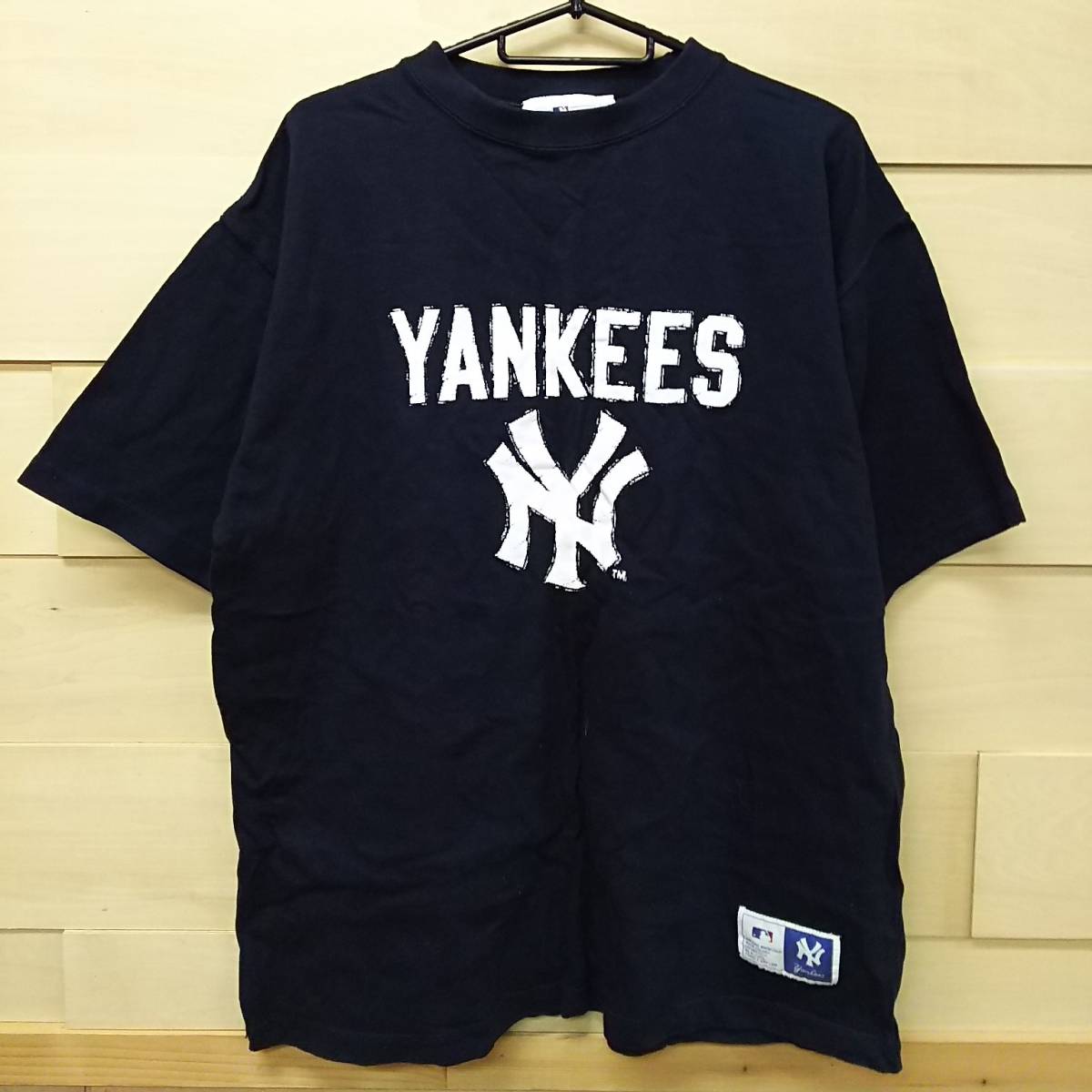 SSK エスエスケイ MLB公認 ニューヨークヤンキースTシャツ ネイビー Ｌ メンズ 01の画像1