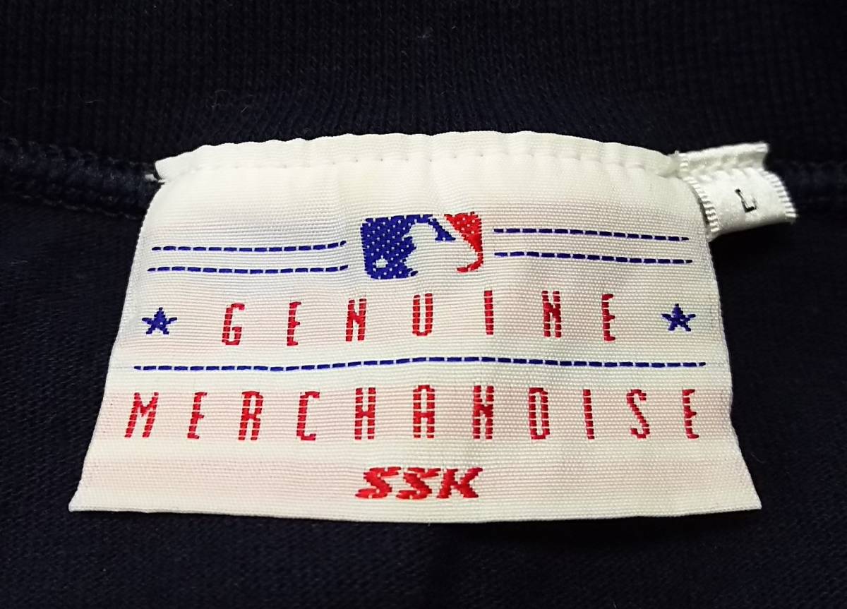SSK エスエスケイ MLB公認 ニューヨークヤンキースTシャツ ネイビー Ｌ メンズ 01の画像3