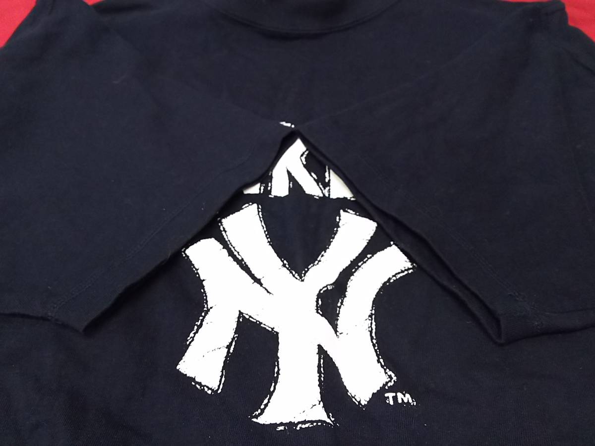 SSK エスエスケイ MLB公認 ニューヨークヤンキースTシャツ ネイビー Ｌ メンズ 01の画像9