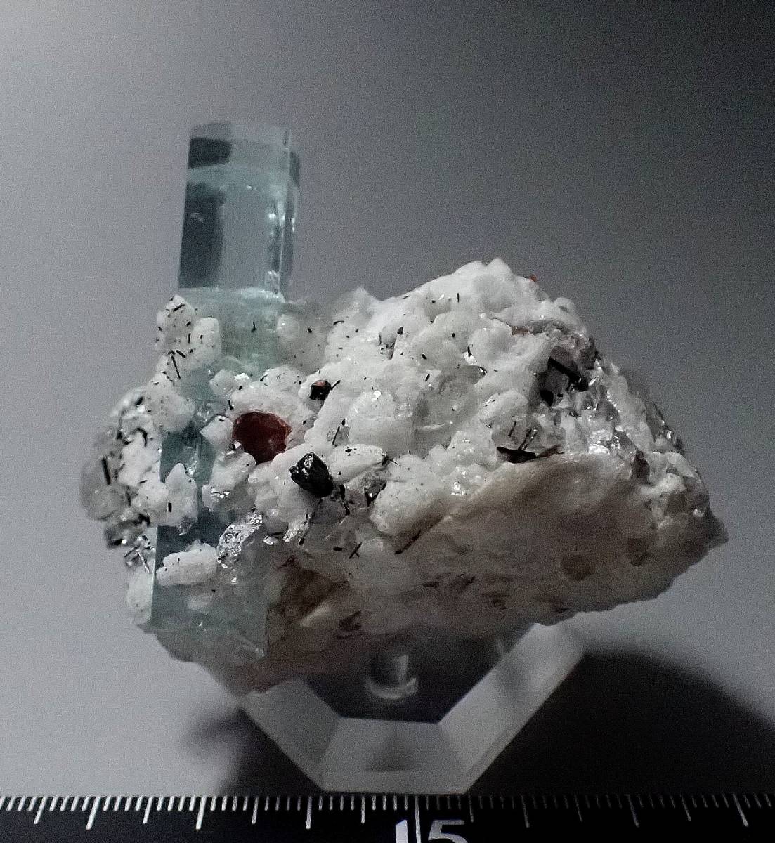 『外国産鉱物』★パキスタン産★Aquamarine and Spessartine Garnet★鉱物・化石・岩石・標本_画像7