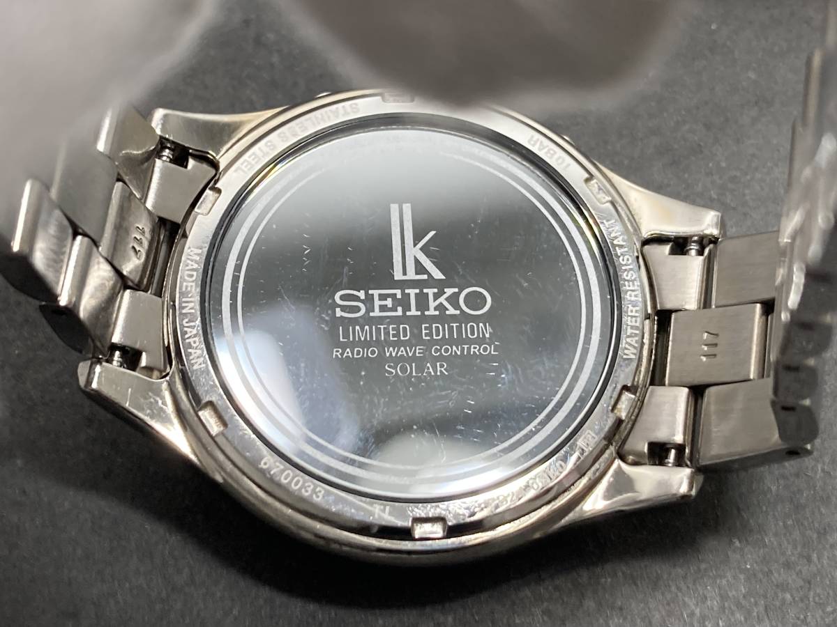 １円～稼働品 ソーラー電波 SEIKO LK/セイコー ルキア LIMITEDEDITION 7B24-0BK0 メンズ腕時計 _画像7