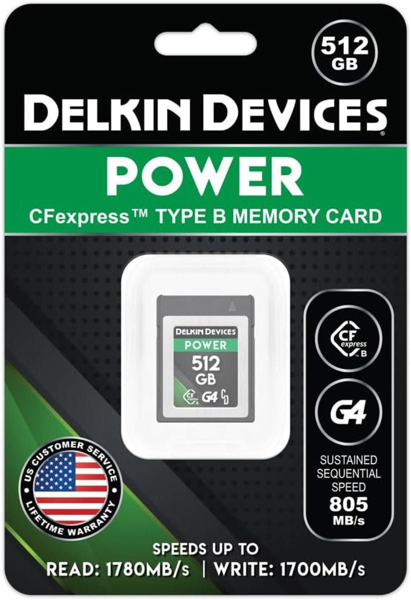 Delkin 512GB POWER CFexpress Type B カード　新品