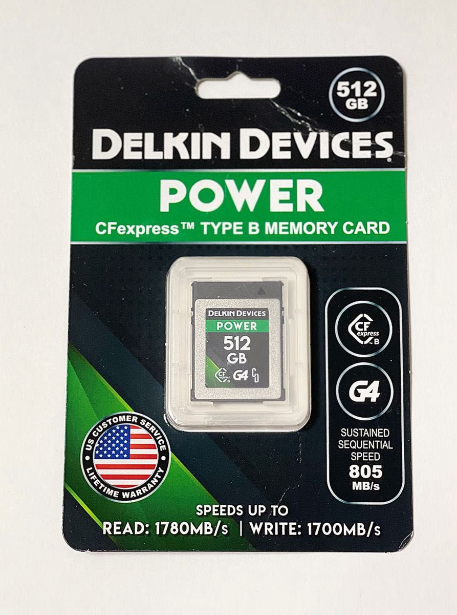 Delkin 512GB POWER CFexpress Type B カード　新品