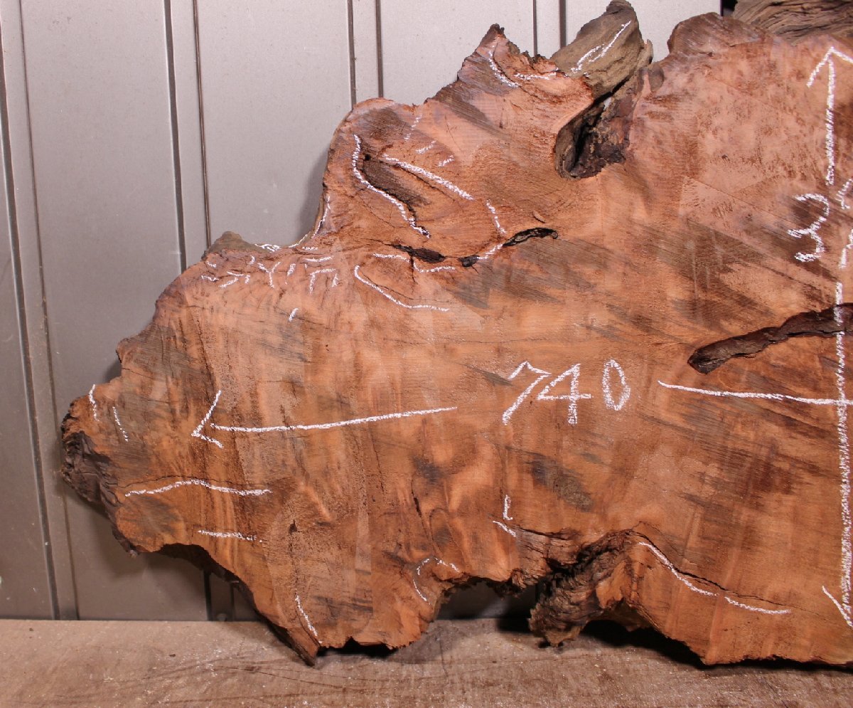 《160サイズ》レッドウッド　セコイヤ　コブ杢　rwd-868　材木　DIY板材　木材／端材　_画像2
