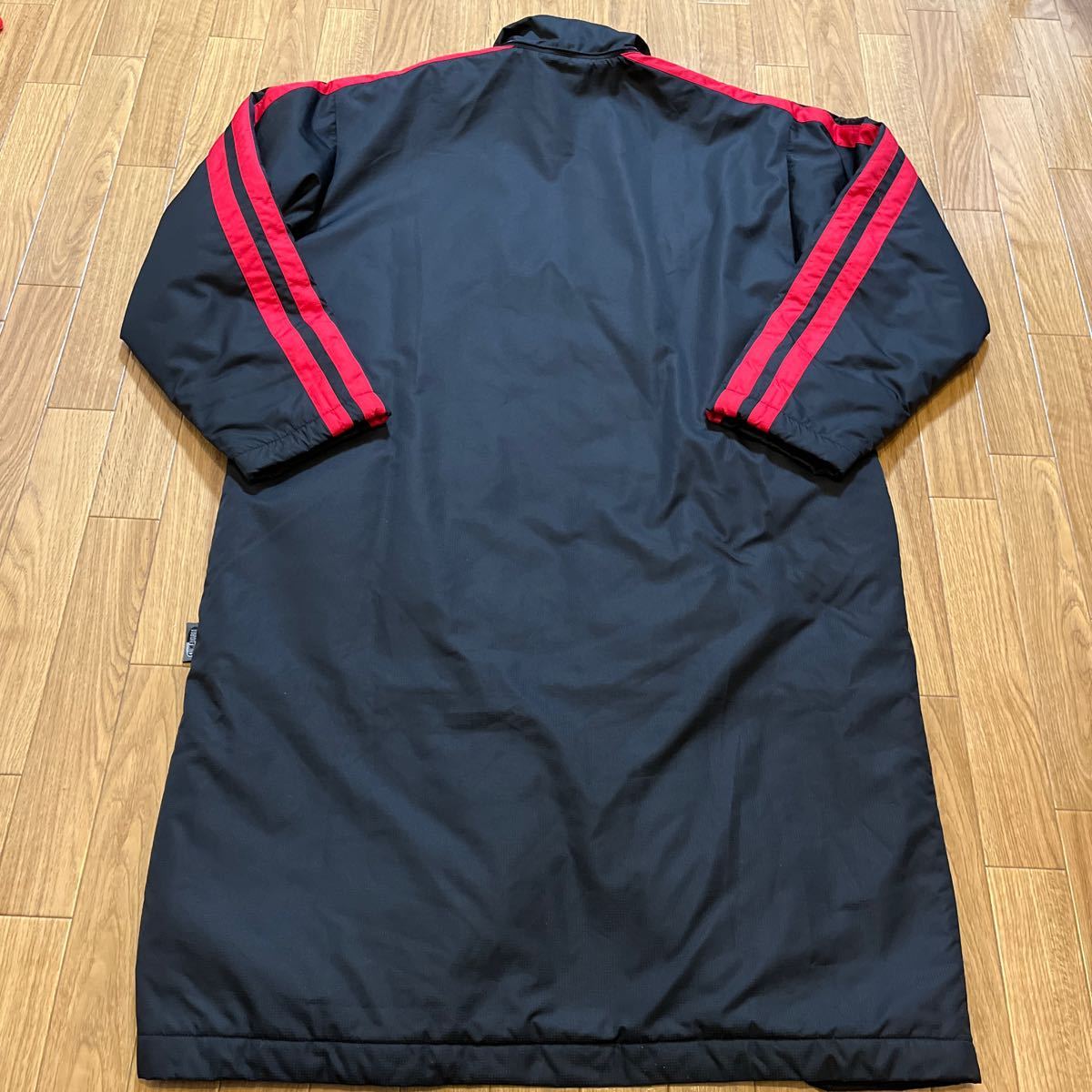 ♪♪⑫美品☆160cm☆adidas アディダス ベンチコート 裏ボア あったかコート☆_画像9