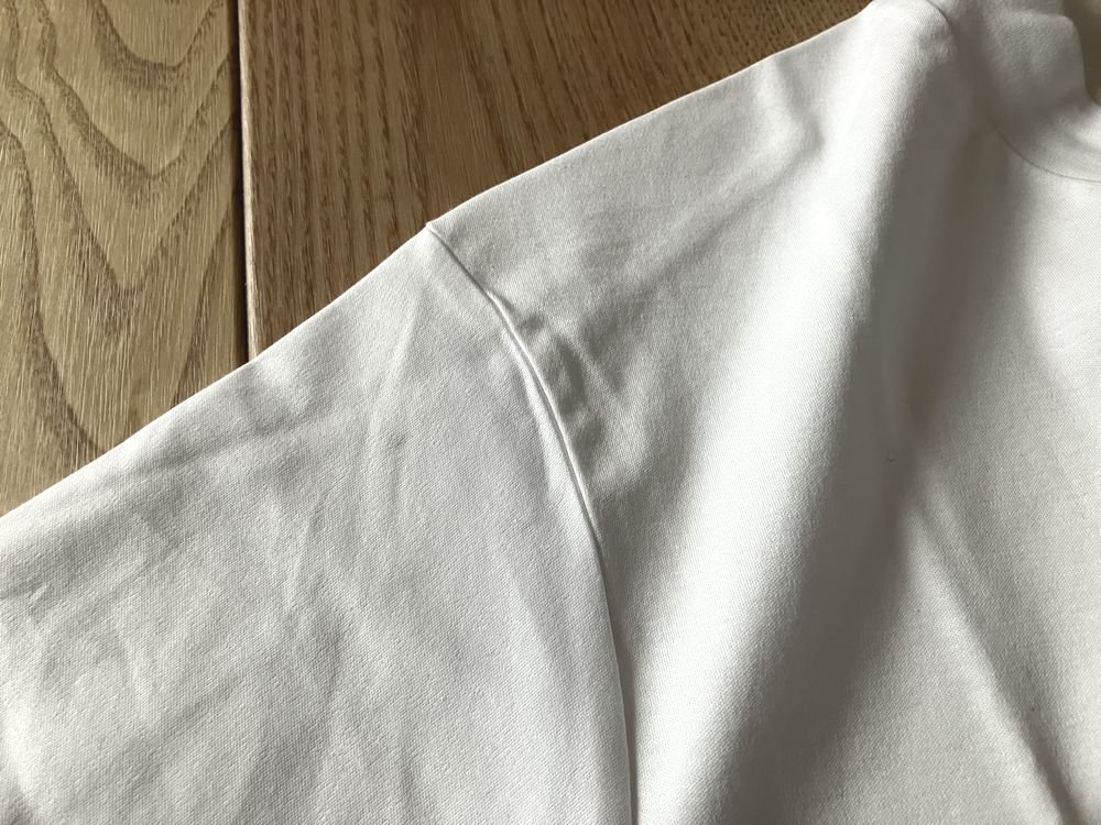 新品訳有り COMME CA MEN コムサメン ドレスネック 3D-ポケットTシャツ 01ホワイト Mサイズ 42TC02 定価11,000円_画像4